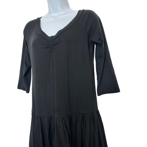 Luna Luz Belleza logenlook Grunge black 3/4 sleeves black dress size S - Picture 10 of 10